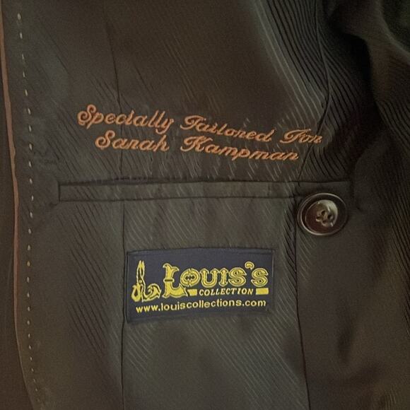 Louis collections custom black pin strip blazer - Picture 7 of 7